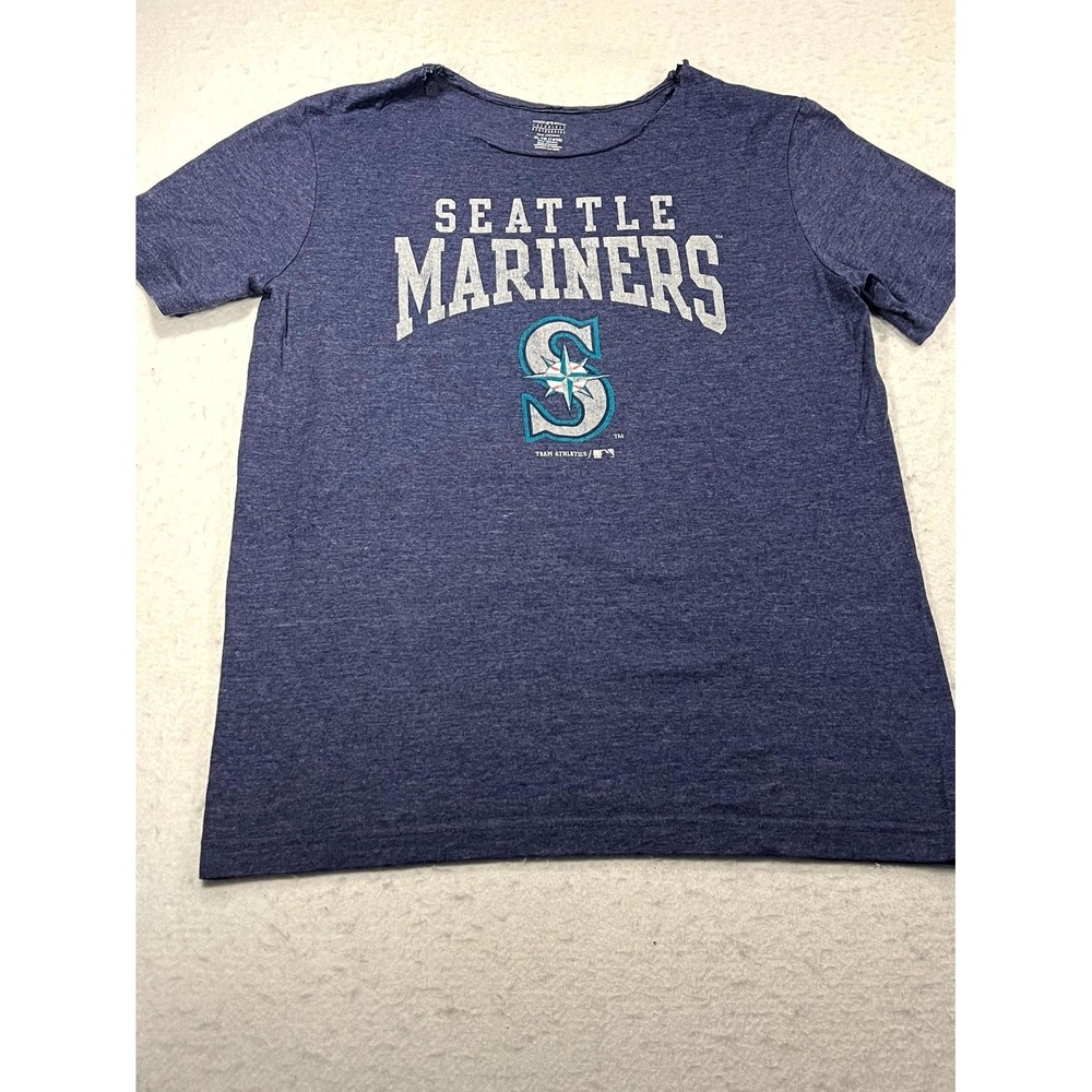 Seattle Mariners T Shirt Youth XL 14 16 Navy MLB Genuine Merchandise Baseball